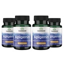 Swanson Apigenin-Bioflavonoïde Supplément Prostate Support naturel-Métabolisme et soutien de la santé nerveuse-Peut soutenir le sommeil et la relaxation 90 Caps, 50mg Chaque 4 Pack