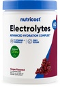 Nutricost Elektrolyt Komplexes Pulver (60 Servierungen, Trauben) - Hydratationsergänzungsgetränk Mischung mit Vitaminen und Mineralien