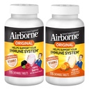 Airborne 1000mg Vitamine C Comprimés à croquer Citrus & Very Berry Flavor Bundle - Supplément de soutien immunitaire au zinc et aux vitamines antioxydantes puissantes A C & E, (2 bouteilles 116ct)*