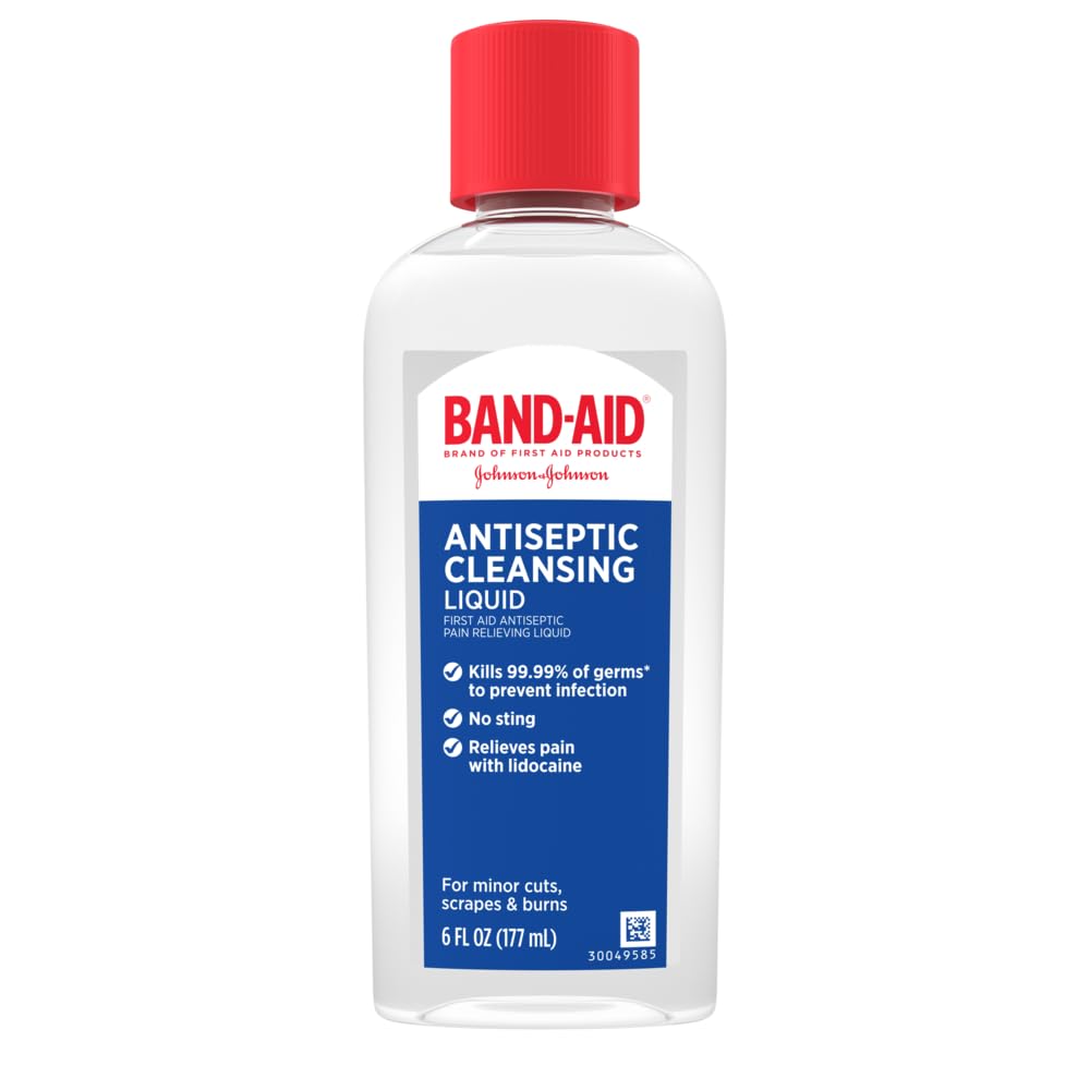 Band-Aid Hurt Free Antiseptic Wash, Assorted, 6 Fl Oz