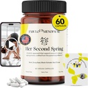 Ménopaus fobuleux – Formule de ménopause végane avec Cohosh noir et complexe B – Capsules à base de plantes avec recettes et programmes Pilates