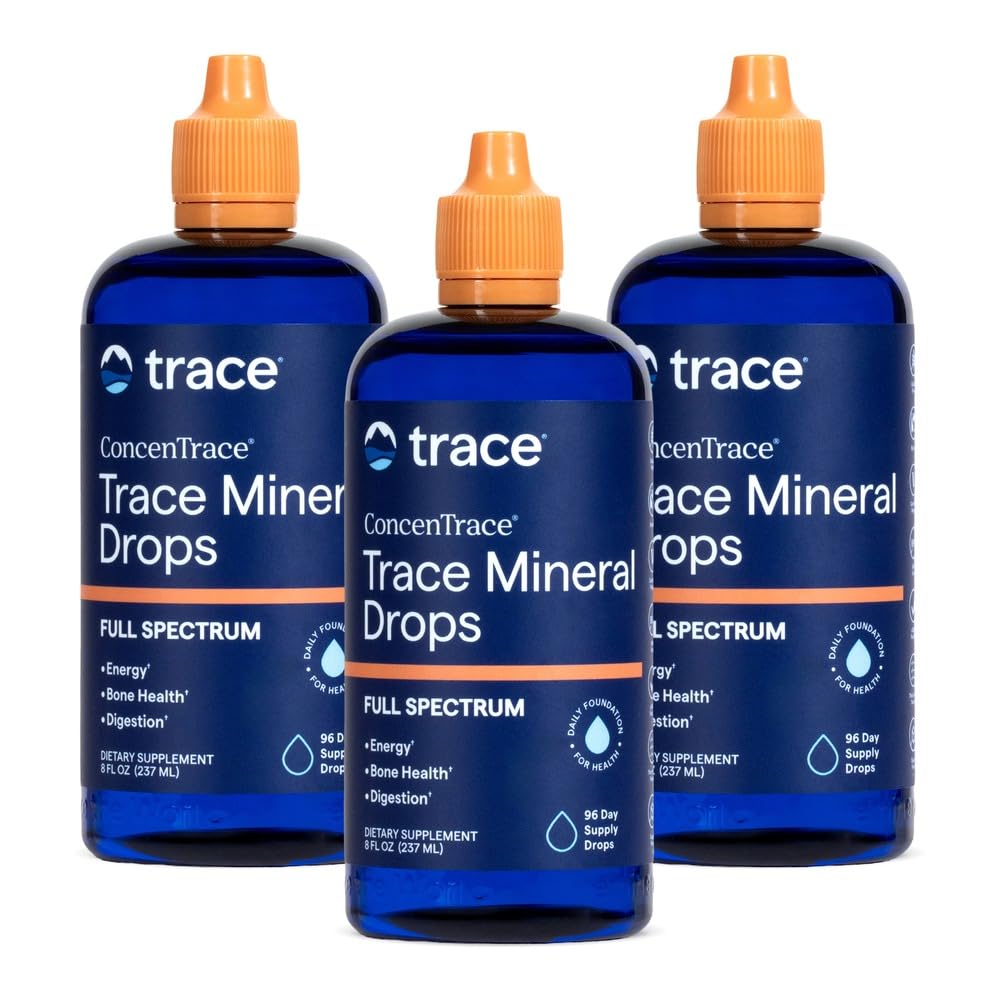 Trace Minerals ConcenTrace Drops (en anglais seulement) Plein spectre Minerals (en anglais seulement) Magnésium liquide ionique, chlorure, potassium (en anglais seulement) Énergie, électrolytes, hydratation (en anglais seulement)