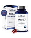 1MD Nutrition KrillMD - supplément de l'huile de krill de l'Antarctique Oméga 3 avec l'Astaxanthin, EPA, DHA.