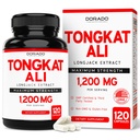 Tongkat Ali Für Männer (Longjack) Eurycoma Longifolia Extrakt 1200mg pro Servierung, 120 Kapseln - Longjack Tongkat Ali für Männer Gesundheit & Vitalität Unterstützung - Third Party Tested, USA Made & Non-GMO