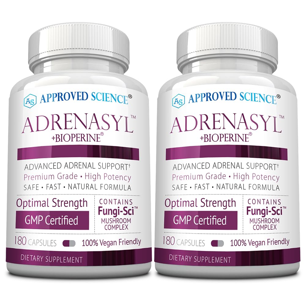 Wissenschaft Adrenasyl- - Adrenal Gland Support - 180 Count - Paket von 2
