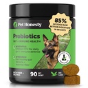 Animaux de compagnie Honnêteté Probiotiques pour chiens pour le soutien occasionnel de la diarrhée et du bowel, enzymes digestives avec prébiotiques pour la santé des chiens Gut, Immunity Health & Ditch Relief (Duck 90 ct)