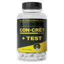 CON-CRET®+ Test, CON-CRET® patentierte Kreatin HCl jetzt mit Testofen®, Boost Testosteron Levels, 60 Kapseln