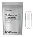 Leere Kapseln Größe 00 | 1000 Klare Gelatine Kapseln | Wiederverschließbare Tasche | Non-GMO, Glutenfrei | Von Horbaach