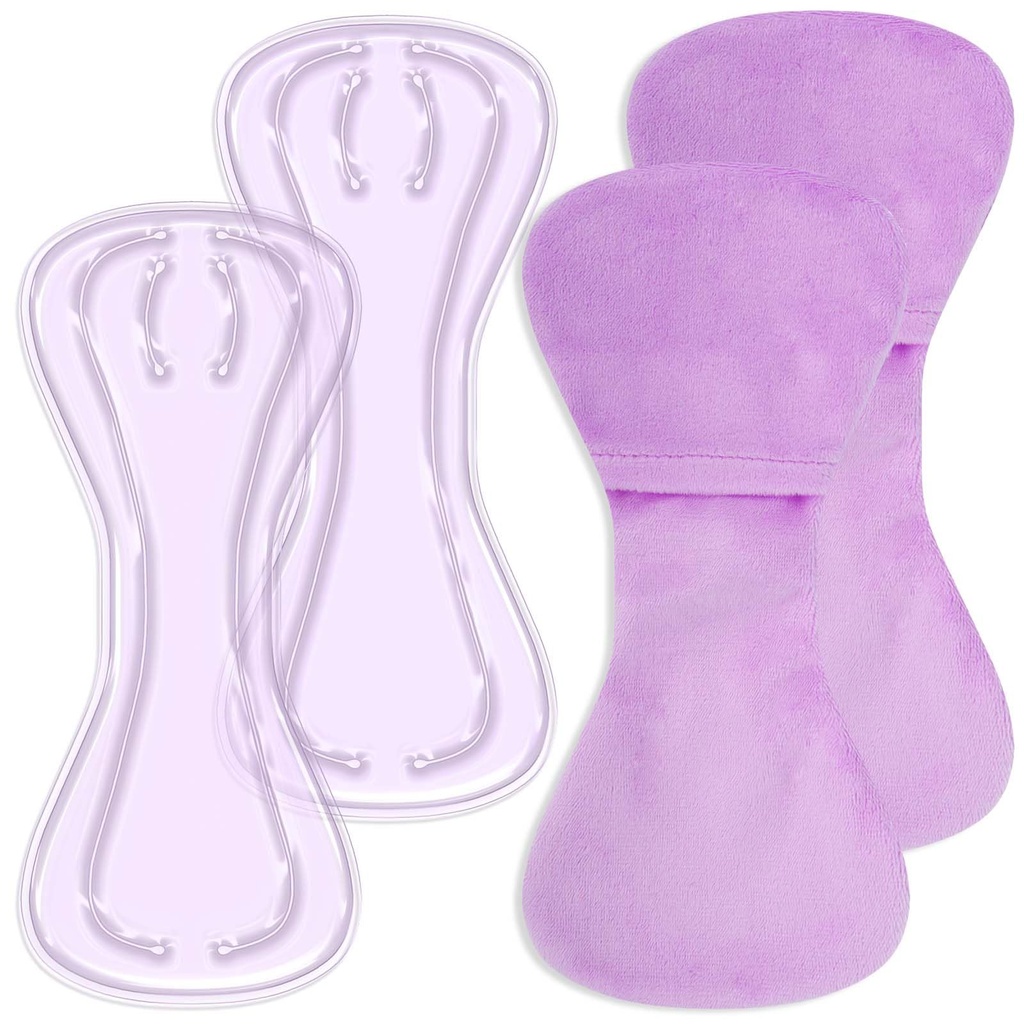 Reusable Perineal Cooling Pad for Postpartum,Gel Pregnant Ice Pack for Postpartum Soothing Relief, Hot Cold Packs for Women After Pregnancy(2 Pcs+2 Washable Sleeves)