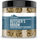 Earthborn Elements Butcher's Broom 200 Capsules, Pure & Undiluted, No Additives