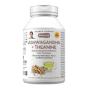 ANDREW LESSMAN Ashwagandha + Theanine 60 Capsules - Extrait normalisé. Favorise la détente, la concentration et l'humeur équilibrée. Petites capsules faciles à avaler