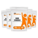BulkSupplements.com HMB Powder - als Calcium HMB Supplement, Beta-Hydroxy Beta-Methylbutyrat - Unflavored & Glutenfrei, 1g pro Servierung, 1kg (Pack mit 5) (11 lbs)