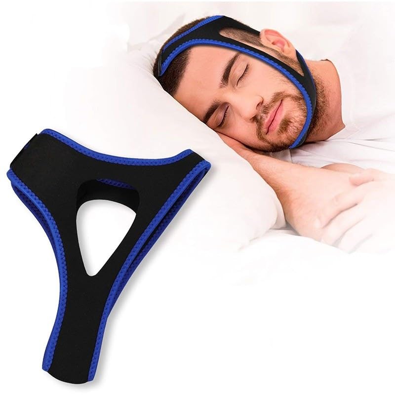 Anti Snoring Chin Strap, Anti Snoring Devices,Adjustable & Breathable Chin Strap, Effective Snoring Solution to Stop Snoring,Black