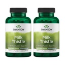 Swanson Milk Thistle (Standardisiert) - Herbal Liver Support Supplement w/ 80% Silymarin - Natürliche Formel zur Erhaltung der Gesamtgesundheit & Wohlbefinden - (120 Kapseln) (2 Packung)
