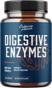 Suppléments enzymatiques digestifs pour la santé des Guts - Pancreatin Enzymes digestifs pour le soulagement de l'estomac par la digestion et la réparation des guts maigres - Suppléments enzymatiques purs pour la digestion des femmes et des hommes