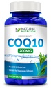 Generisches natürliches Vitamin Coq10 200mg, 200 Kapseln, schnelle Absorption - Glutenfrei & Non-GMO