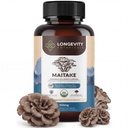 Langlebigkeit Botanicals Organische Maitake Pilz Extrakt Kapseln (120) | Konzentriert 10:1 Ratio | 100% Fruchtkörper | Grifola frondosa Natürliche Ergänzung für Gut Gesundheit und Immunität Unterstützung