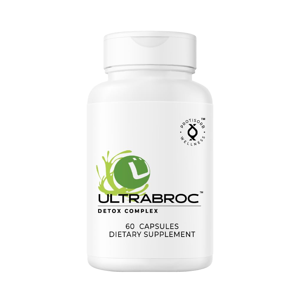 UltraCur Detoxification Supplement | Broccoli Seed Extract & Protisorb Curcumin, Sulforaphane Glucoraphanin, Liver Support, Antioxidans Supplement, schnelle Absorption | 60 Veg Kapseln
