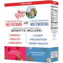 MaryRuth Organics Liquid Morning Multivitamin & Liquid Nighttime Multimineral Bundle, Vegan Vitamin C, Vitamin D, B Complex, Magnesium, Energie, Schönheit, Schlafunterstützung, NO Melatonin, 32 Fl Oz Jeder