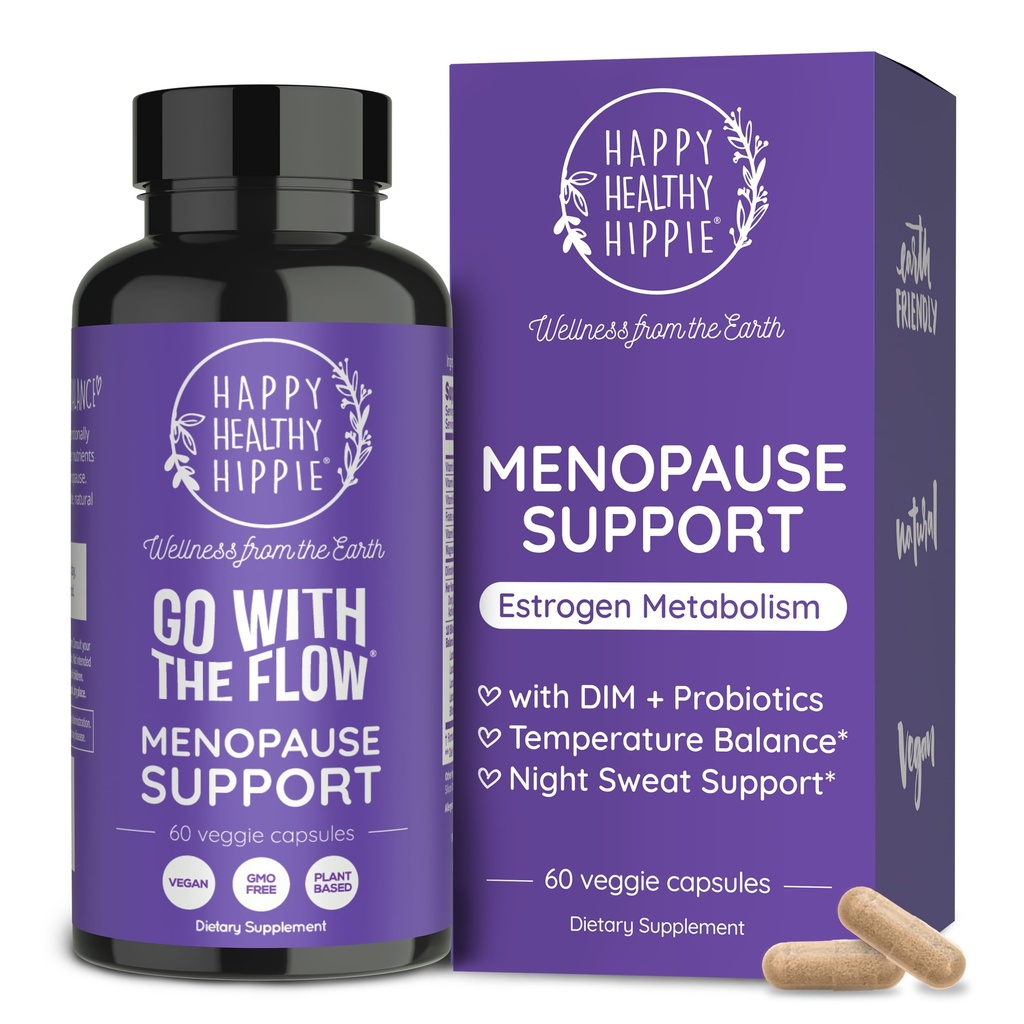 Menopause Ergänzungen für Frauen – DIM Ergänzung + Probiotics | Estrogen Stoffwechsel & Hormon Balance Unterstützung | Perimenopause Relief | Hot Flashes, Mood Swings & Nacht Sweats | Dong Quai | 60 Ct