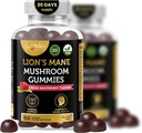 Aamatec Life Mushroom Gummi für Erwachsene | 10 Pilz-Komplex mit Lions Mane Reishi Chaga & Cordyceps Mushroom | Gehirn, Immun- & Energie-Unterstützung | Raspberry Flavor