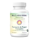 Dr Clark Store Turmeric & Black Pepper Extract – 710mg, 100 Kapseln, Immununterstützung, Antioxidans, Verdauungsgesundheitsergänzung für Erwachsene