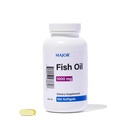 MAJOR Omega-3 Fischöl - Fish Oil Supplement 1000mg - 100 Softgels (1-Pack)