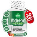 Multivitamines alimentaires complètes pour les hommes et les femmes Vitamines quotidiennes Superaliments complètes Plus Minéraux Enzymes digestifs, probiotiques et Omégas. Multivitamine végétale, non OGM (1)