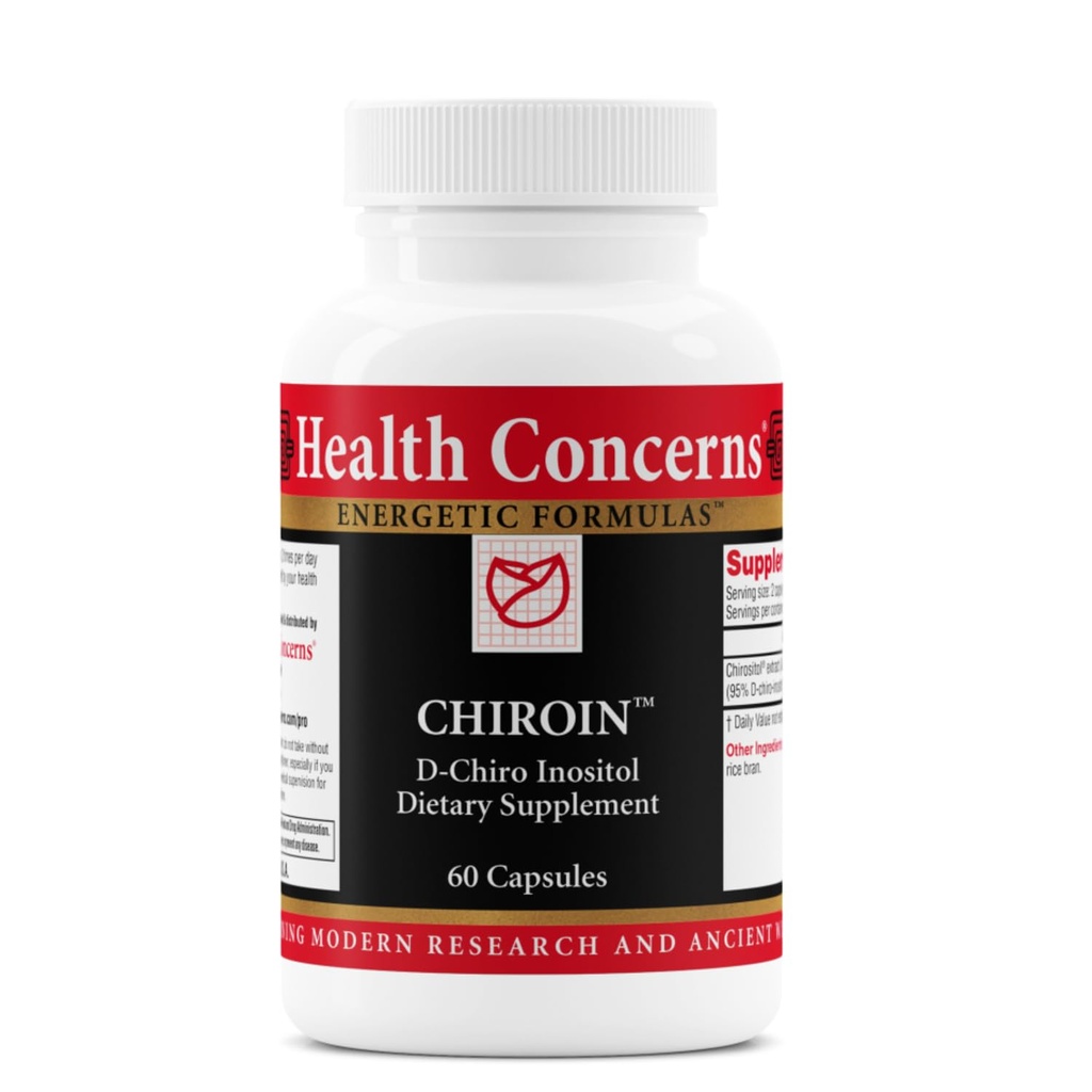 Chiroin D-Chiro Inositol Capsule Supplement – Glucose & Lipid Metabolism Support – Chirositol Extract – 60 Capsules, 300mg – Liver & Hormonal Health Formula