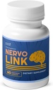 Nervolink - 100% natürliche Ergänzung für Nerve-Support & Energy Boost, mit Reishi, Shiitake und Lion’s Mane Mushrooms, Made in USA, Non - GMO - 60 Kapseln, 1 Monat Versorgung