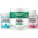 Physician's CHOICE Complete Gut Health Bundle for Bloating, Digestive Health, Immune, & GLP-1 Support - 60 Billion Probiotic 30CT + Digestive Enzymes 90CT + Easy Mix Fiber Powder 30CT