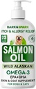 BARK&SPARK Lachsöl für Hunde & Katzen - Natürliches Omega-3 Fischöl für Hunde - Haut- & Coat-Unterstützung - Flüssige Nahrungsergänzung für Haustiere - EPA+DHA Fettsäuren für Gelenkfunktion, Immun- und Herzgesundheit 32oz