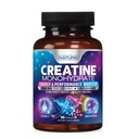 Construit par la nature Pilules monohydratées de créatine - Supplément de créatine micronisée pour les hommes et les femmes - Force musculaire, énergie, endurance et récupération - Sans gluten, végétalien, non OGM - 60 capsules