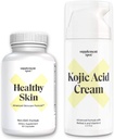 Bundle: Gesunde Haut Anti-Aging-Ergänzung und Kojic Säure Gesichtscreme