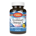 Carlson - EcoSmart Omega-3, Nachhaltige Quelle, fördert Herz, Gehirn, Vision & Joint Health, Lemon, 90 weiche Gele