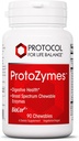 PROTOKOLL FÜR LEBEN BALANCE Protozymes - Verdauungsenzyme für Nährstoffausscheidung - Unterstützung Verdauungsgesundheit - Aid Lactose Breakdown - Vegan & Kosher - 90 Chewables