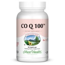 Maxi Health COQ10 100mg Capsules – 100mg Coenzyme Q10 pour le soutien du coeur et de l'énergie – Supplément CO Q 10 certifié Kosher – Suppléments de santé cardiaque sans OGM et sans gluten - 90 Capsules liquides