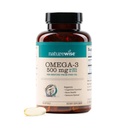 NatureWise Omega 3 Fish Oil - 500 mg pro Pille - EPA & DHA - Immununterstützung, Gehirngesundheit &amp; Optimale Wellness - Gluten und Sojafrei, Non-GMO - 90 Softgels[3-Monat-Versorgung]
