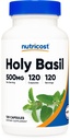 Nutricost Holy Basil Capsules 500mg, 120 vegetarische Kapseln - Glutenfrei, Non-GMO
