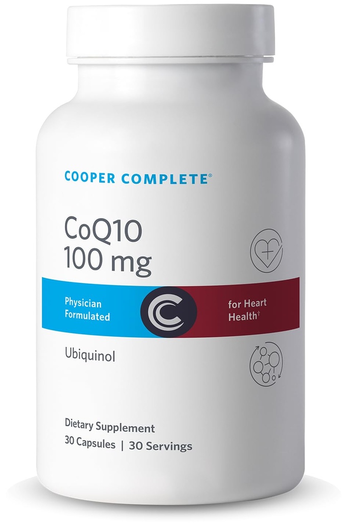 Cooper Complete - CoQ10 100 mg - CoEnzyme10 Ubiquinol Supplement - 30 Kapseln Packung von 1