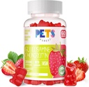 Tiere Reinste Glucosamin Chondroitin Gummis mit MSM & Elderberry Extra Strength - Joint Support, Antioxidant Immun Support Supplement für Erwachsene, Männer & Frauen. Erdbeeren