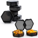 Small Pill Box, 7 Packs Travel Pill Case, Portable BPA Kostenlose Mini Organizer für Taschengeld, Tägliche Medizin Vitamin-Container, Fischöl und Ergänzung Lagerung