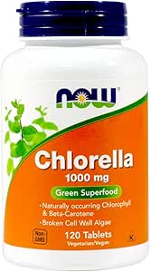 Chlorella 1000mg 120 Tabletten (Pack von 2)