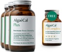 ALGAECAL Plus Bundle - 4-en-1 Vitamine D3 Complete & Red Algae Calcium avec 16 nutriments à base d'os, cliniquement pris en charge pour augmenter la densité osseuse et stimuler le système immunitaire