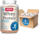Jarrow Formulas Whey Protein Mit 18g Protein, 3.8g BCAAs,& Glutamin, Nahrungsergänzungsmittel für Muskelfunktion und Erholungsunterstützung, 32oz Schokoladenpulver, ca. 35 Tage Versorgung, Pack von 6