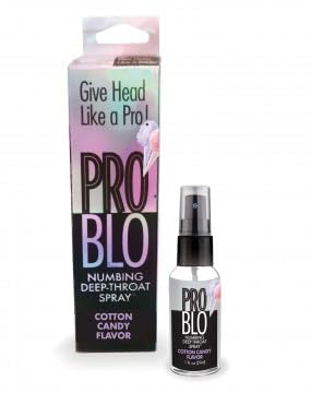 Little Genie ProBlo Cotton Candy Flavored Deep Throat Numbing Spray, 1 oz