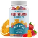Kinder Multivitamin-Gummien | Vitamine A, B, C, D & Zink für Immunität, Wachstum & Entwicklung | Tägliche Multivitamine für Kinder Alter 2+ | Non-GMO, Third-Party Tested Mixed Fruit Supplement | 60 Gummis