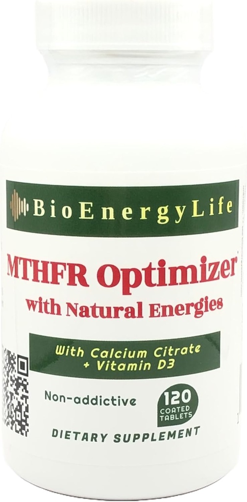 MTHFR Optimizer - 120 Tabletten - mit natürlichen Frequenzen von MTHFR, MTR und MTRR zur Unterstützung von Methylierung, 5-MTHF und B12 Produktion