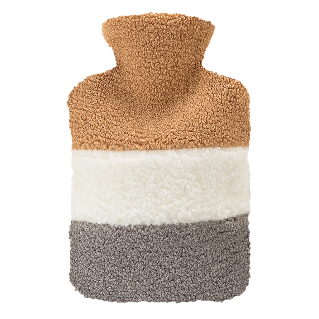 Hot Water Bottle with Soft Premium Cover, 1.5L Hot Water Bag for Menstrual Cramps, Neck and Shoulder Pain Relief, Hot and Cold Therapies, Hand Feet Warmer