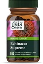 Gaia Herbs Echinacea Supreme - Immununterstützungsergänzung - Echinacea Purpurea & Angustifolia Blend zur Unterstützung des Immunsystems - 30 Vegan Liquid Phyto-Capsules (15-Day Supply)